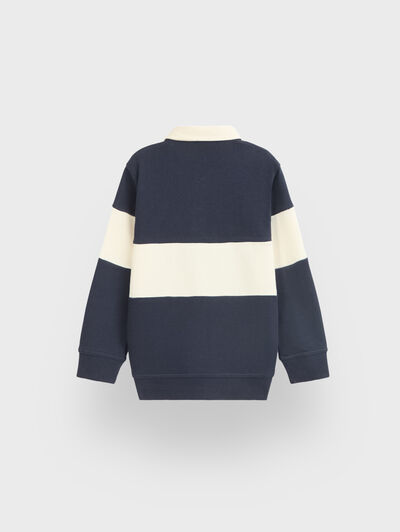 SUDADERA POLO NEW YORK KIDS AZUL MARINO