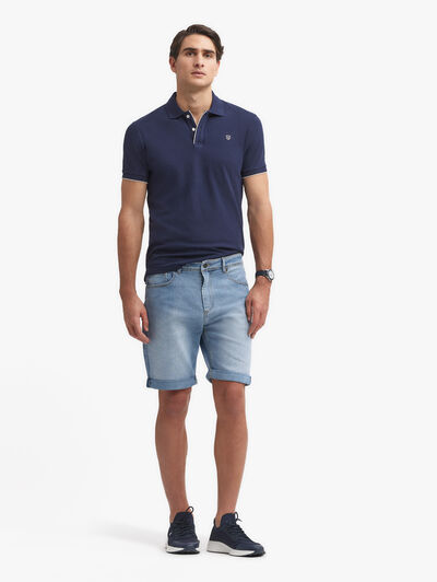 BERMUDA DENIM VUELTA CELESTE