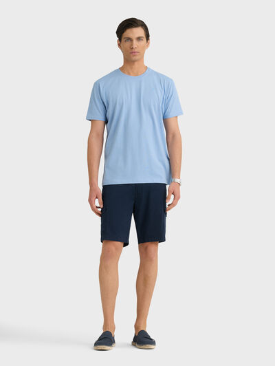 CAMISETA MELANGE AZUL