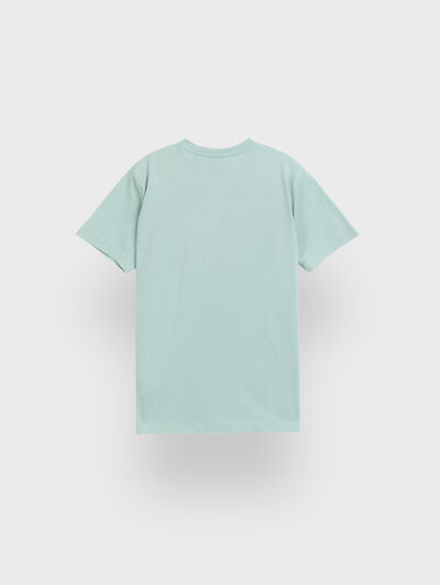 CAMISETA BASICA KIDS VERDE AGUA