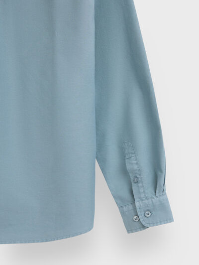 CAMISA OXFORD DYE KIDS AZUL