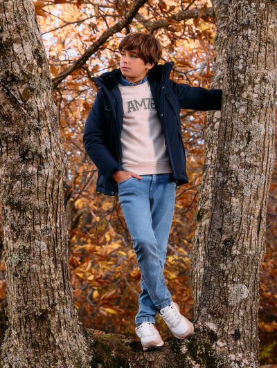 PARKA TREKKING KIDS AZUL MARINO