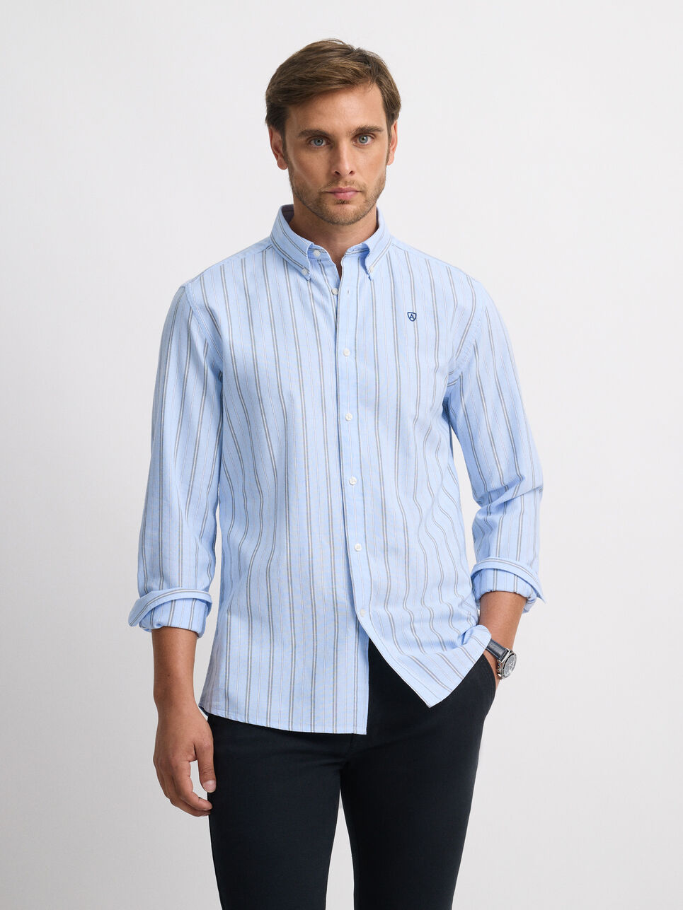 CAMISA OXFORD RAYAS