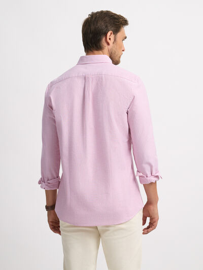 CAMISA OXFORD STRIPES ROJO