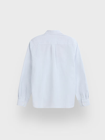 CAMISA OXFORD MIL RAYAS KIDS AZUL