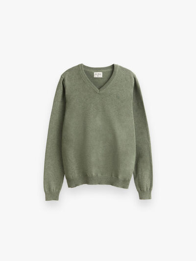 JERSEY V-NECK KIDS VERDE