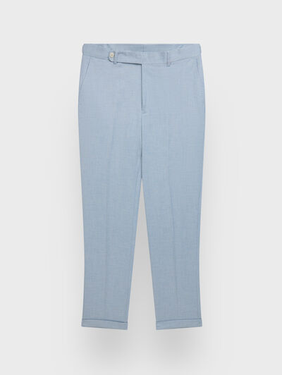 PANTALON CAPO ESTRUCTURA CELESTE