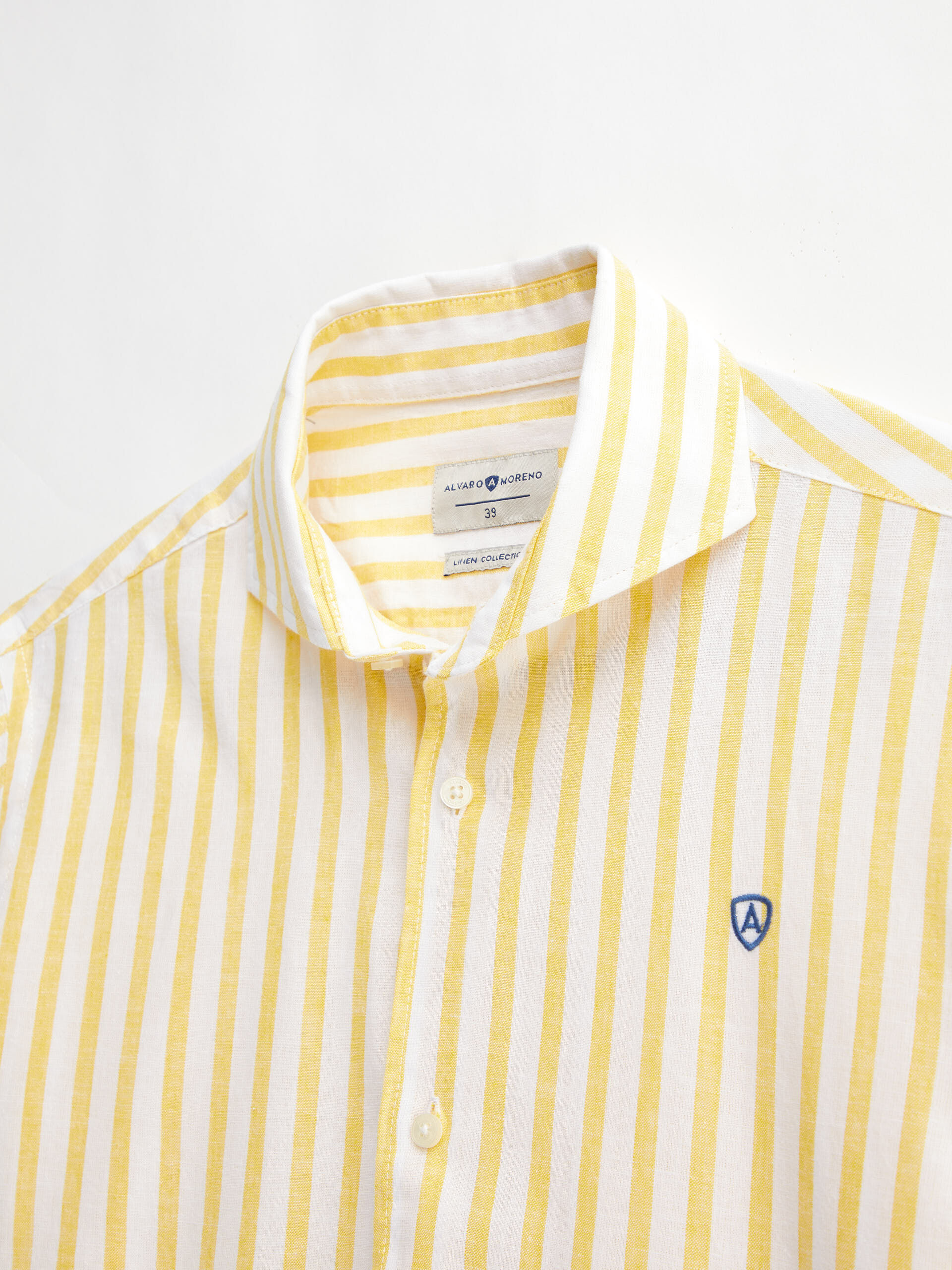 CAMISA LINO JACK AMARILLO