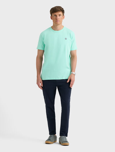 CAMISETA PATCH VERDE AGUA