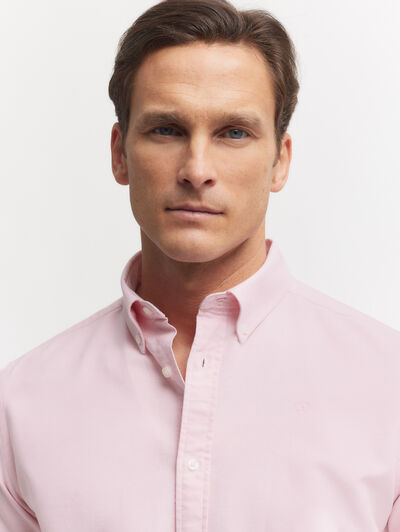 CAMISA OXFORD SOLID ROSA