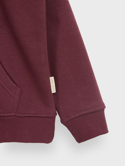 SUDADERA SHINE KIDS BURDEOS