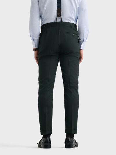 PANTALON DOPPIO PLAIN VERDE