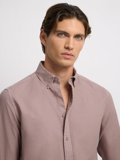 CAMISA OXFORD DYE ROSA