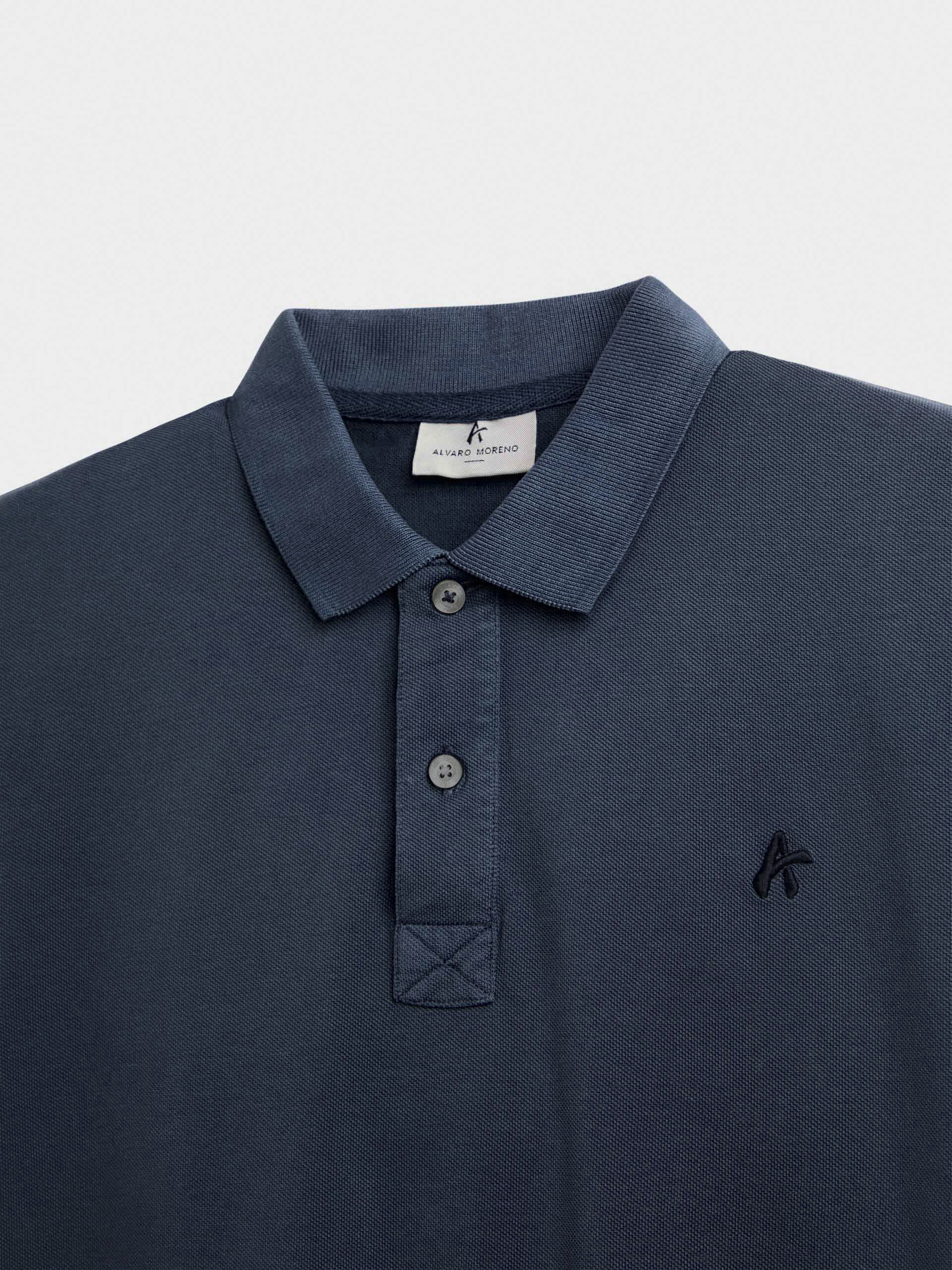 POLO GARMENT DYE AZUL MARINO
