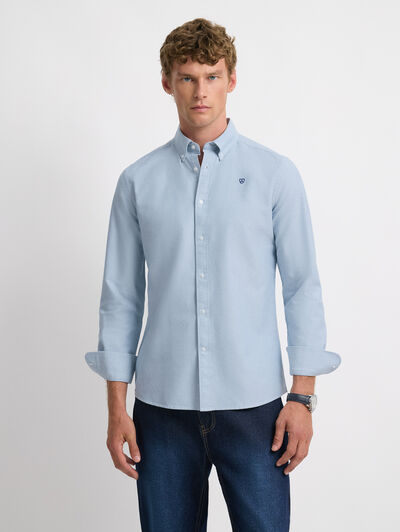 CAMISA OXFORD SOLID AZUL