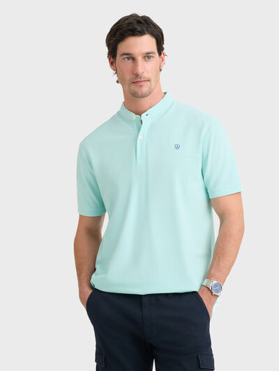 POLO MAO VERDE AGUA