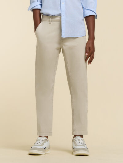 PANTALON CHINO KIDS PIEDRA