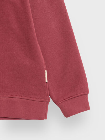 SUDADERA BASIC KIDS ROJO