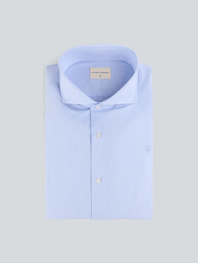 CAMISA VESTIR FIL A FIL CELESTE