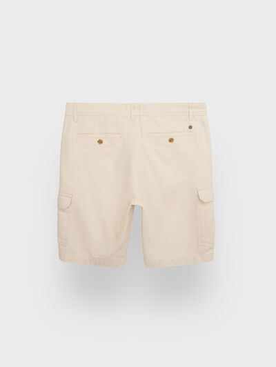 BERMUDA TINTADA CARGO BEIGE