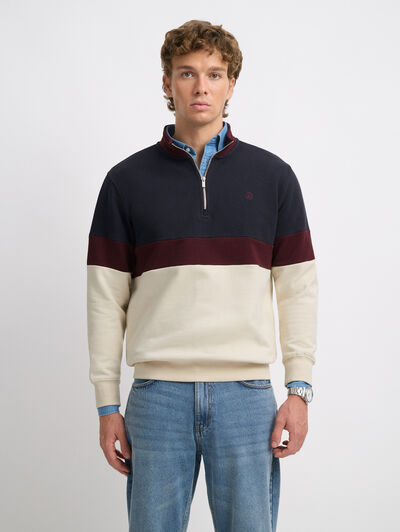 SUDADERA TRACK AZUL MARINO