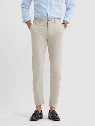 PANTALON DIAGONAL CAMEL