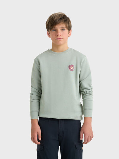SUDADERA WAVE KIDS VERDE