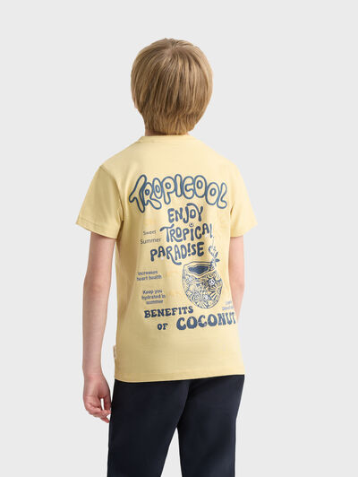 CAMISETA COCONUT KIDS AMARILLO