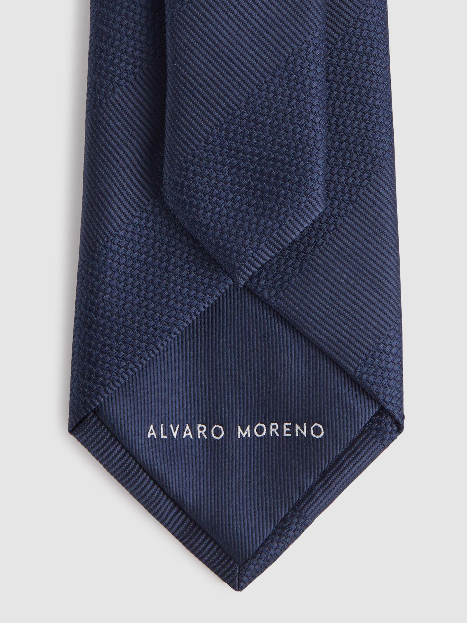 CORBATA JACQUARD MF AZUL MARINO