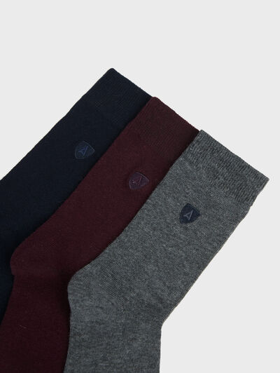 CALCETINES LISO KIDS AZUL MARINO