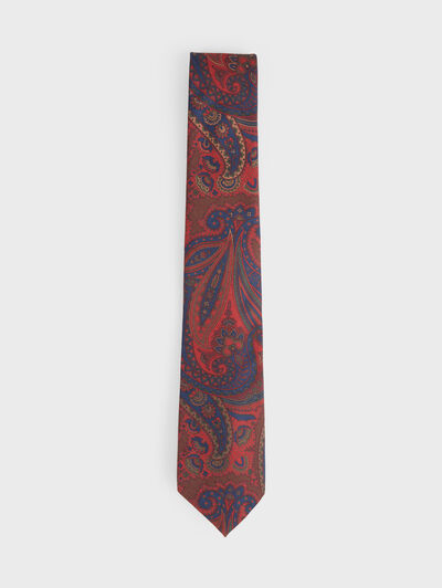 CORBATA PRINTED BURDEOS