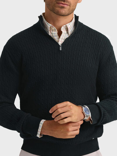 JERSEY BRAIDED AZUL MARINO