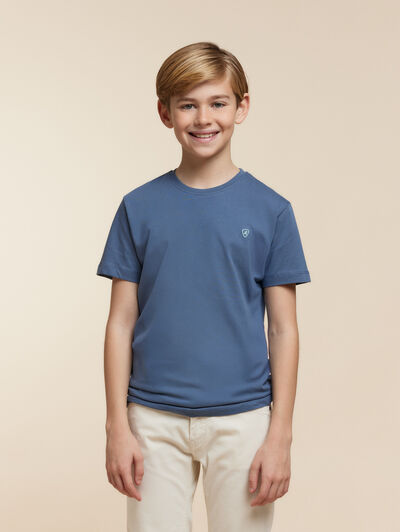 CAMISETA BASICA KIDS AZUL