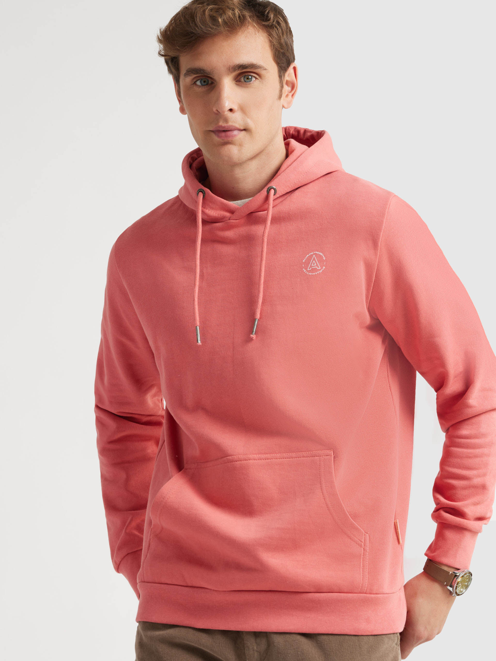 Sudadera color salmon hombre outlet
