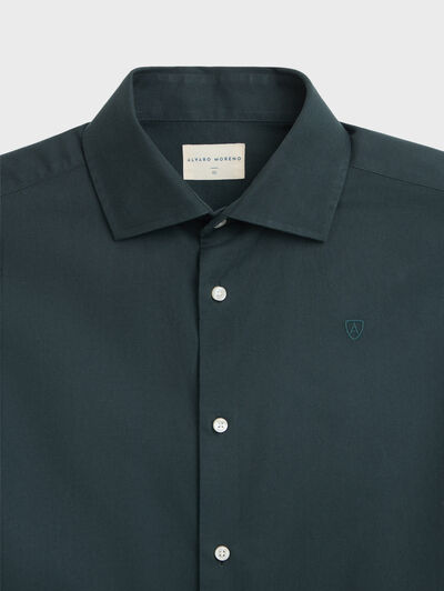 CAMISA TWILL PEACH VERDE
