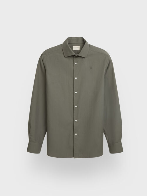 CAMISA TWILL PEACH VERDE