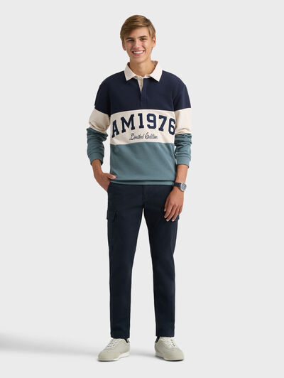 SUDADERA POLO 1976 AZUL MARINO