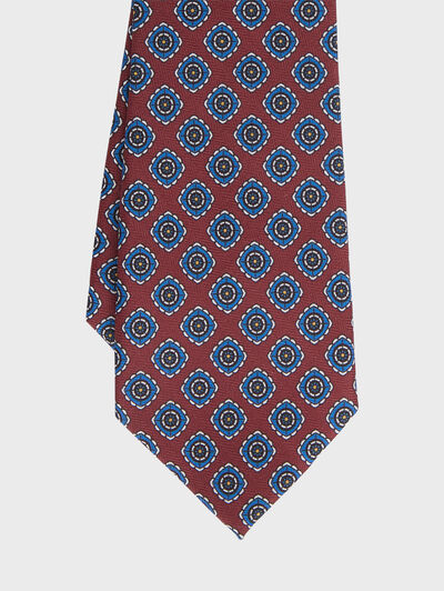CORBATA PRINTED BURDEOS