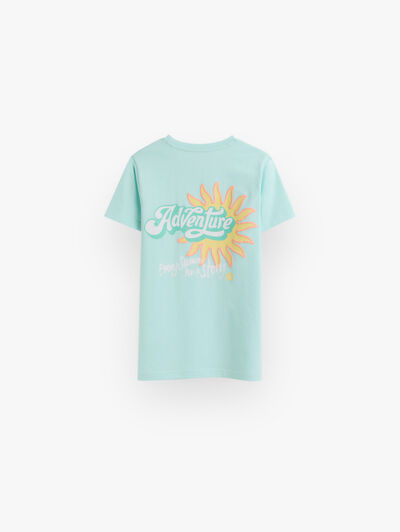 CAMISETA ADVENTURE KIDS VERDE AGUA