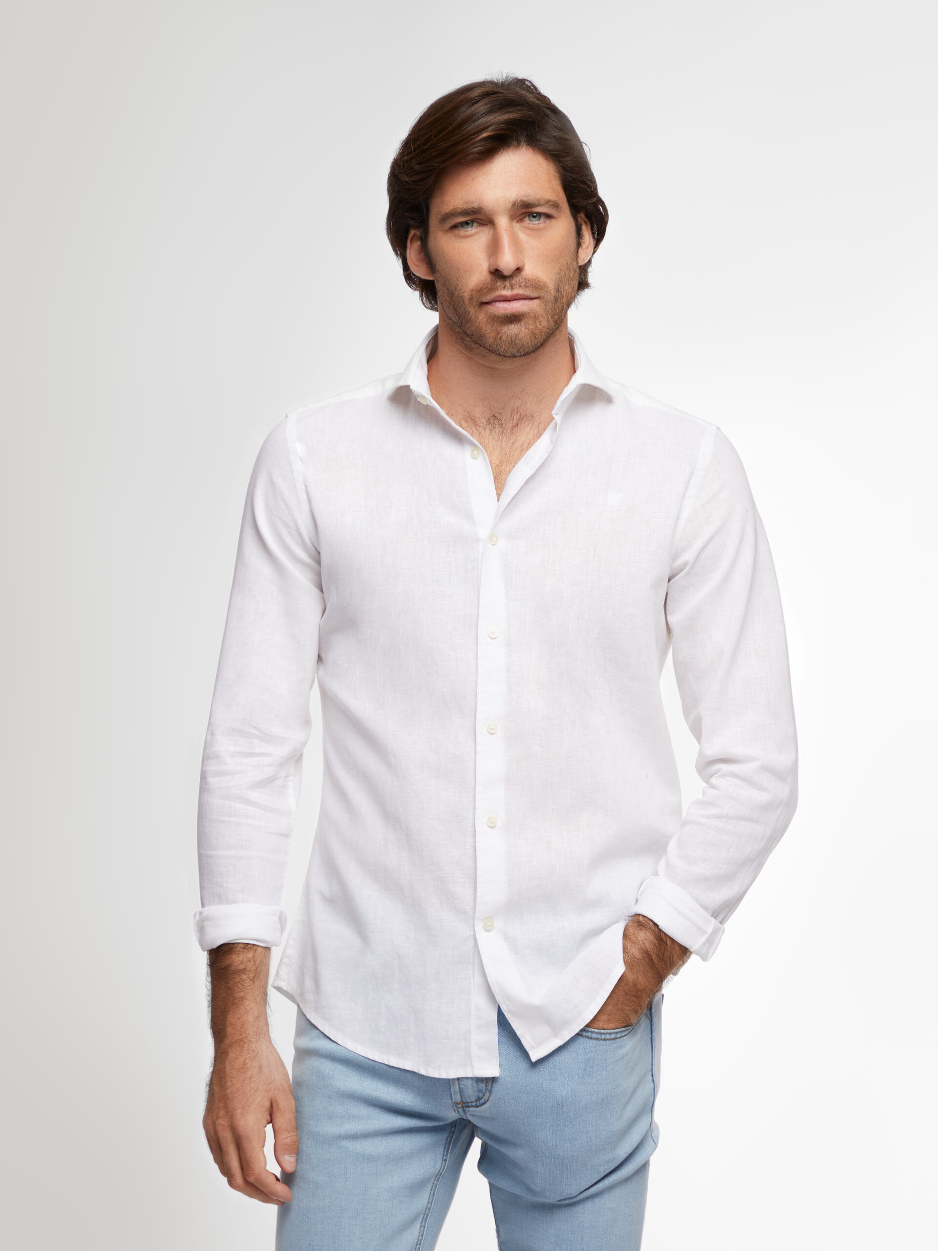 CAMISA LINO JACK BLANCO