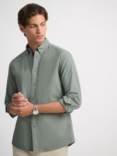 CAMISA OXFORD DYE VERDE