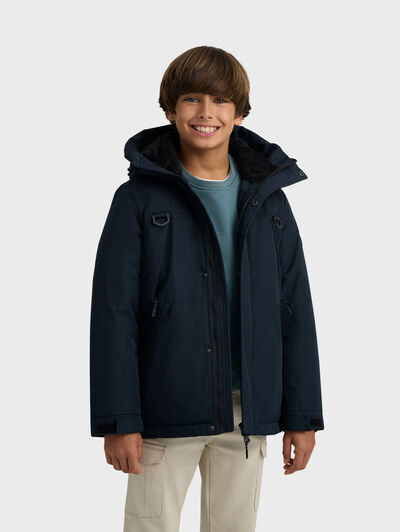 PARKA TREKKING KIDS AZUL MARINO