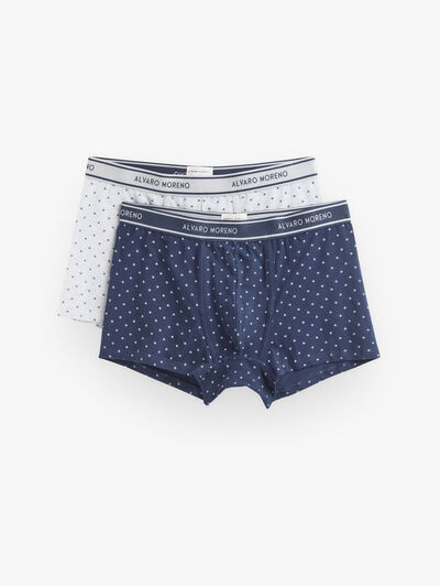 BOXER LIS AZUL MARINO