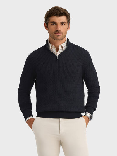 JERSEY BRAIDED AZUL MARINO