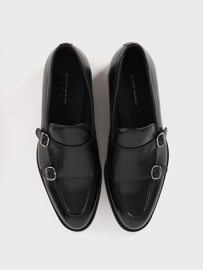 MOCASIN ANTIFAZ HEBILLAS NEGRO