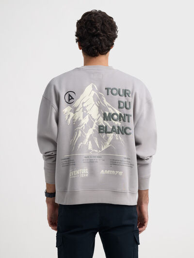 SUDADERA MONTBLANC GRIS