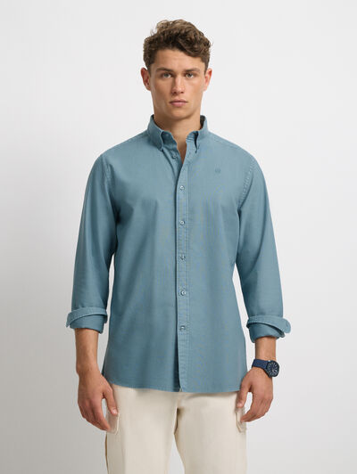 CAMISA OXFORD DYE AZUL