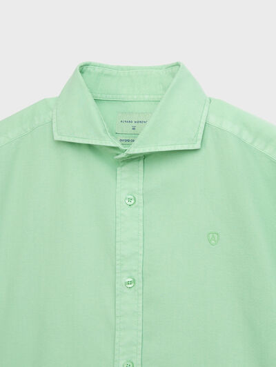 CAMISA OXFORD DYE TIE COLLAR VERDE