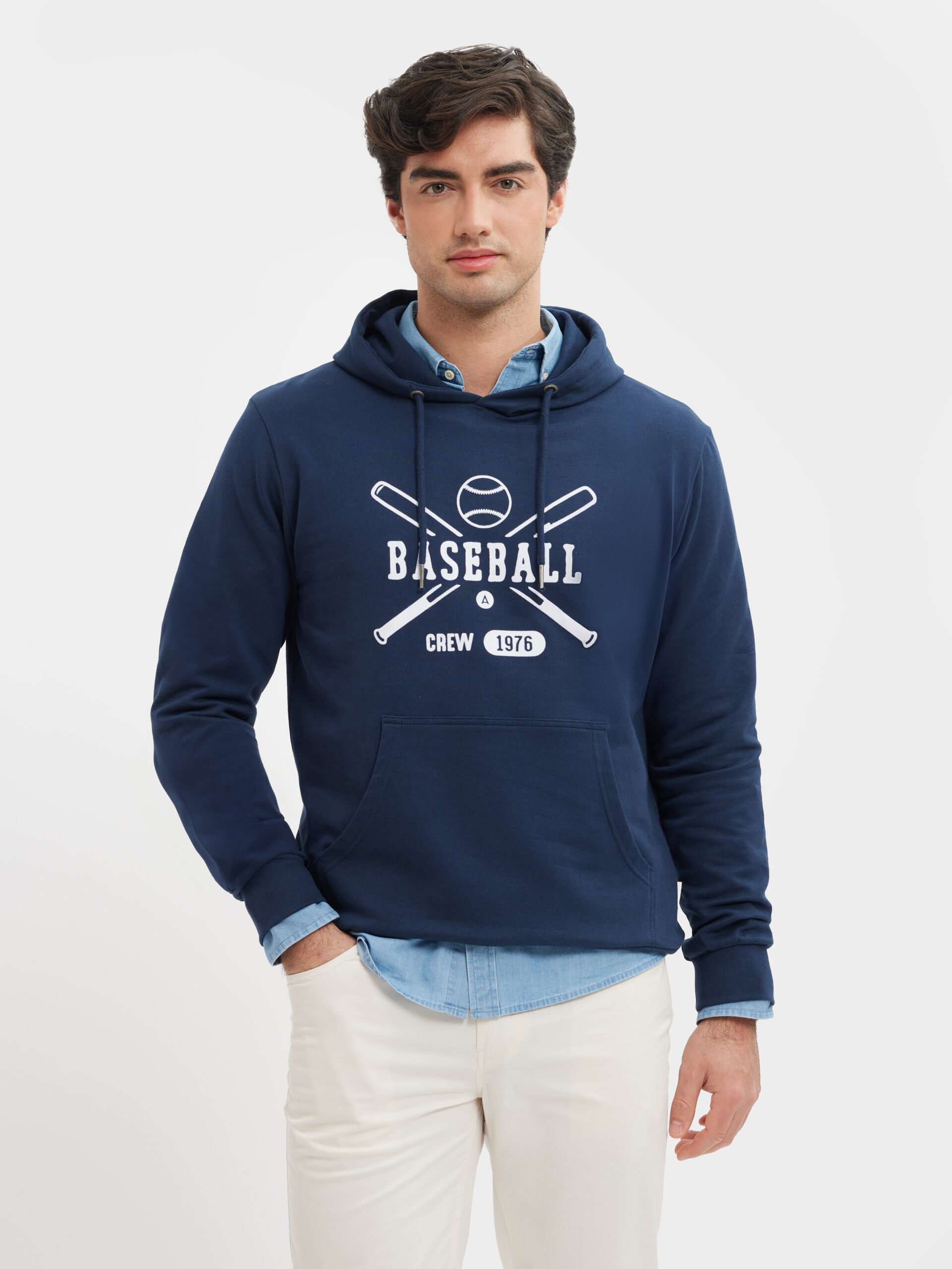 SUDADERA BASEBALL AZUL MARINO
