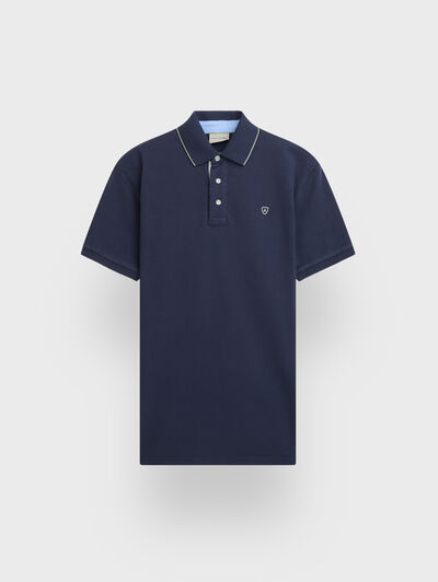 POLO CONTRAST AZUL MARINO